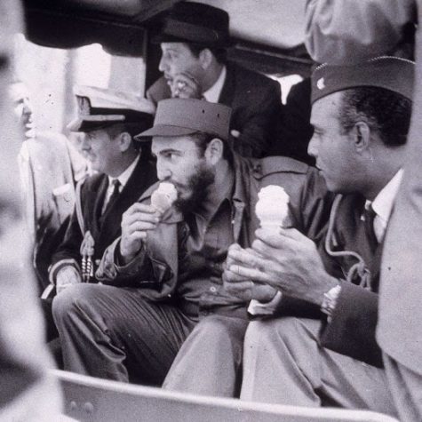 Castro Eating Ice Cream with US Officials