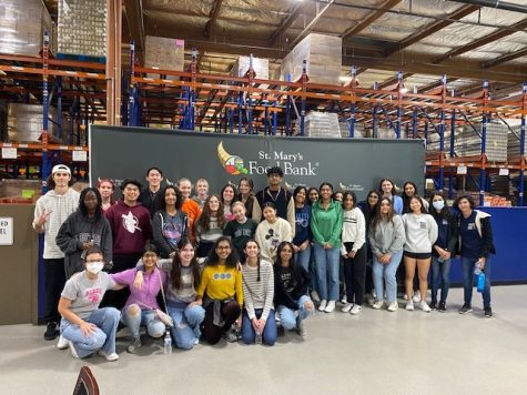 NHS Volunteers at St. Marys Food Bank