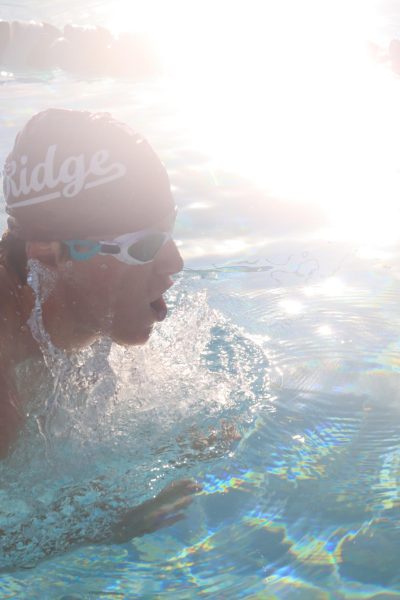 Ridge athlete swims at meet