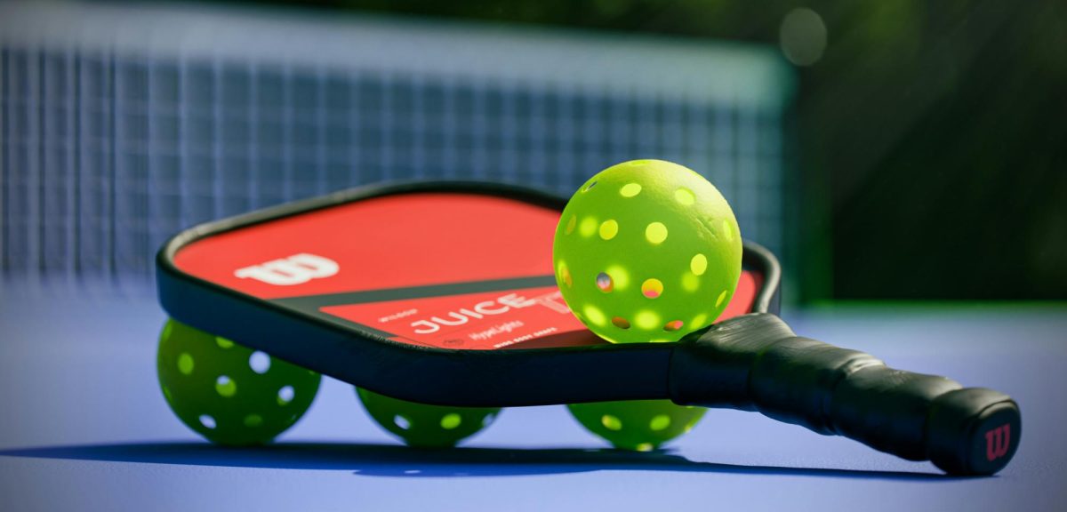 Paddle+and+pickleballs+on+court