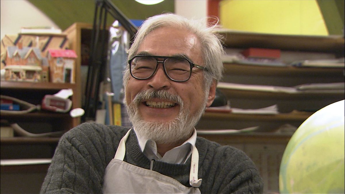 Miyazaki smiles