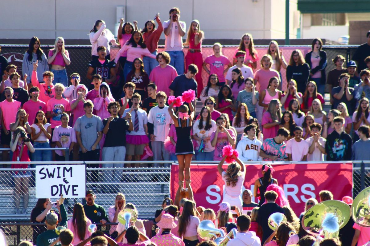 Senior students cheer